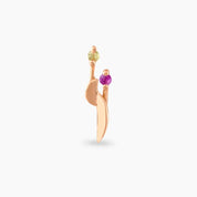 Sword Multicolor Safir Taşlı Rose Altın Piercing