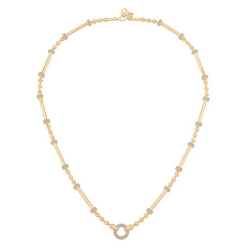 Taşlı Dorikalı Silindir Kolye