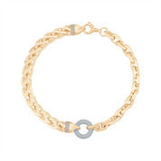 Taşlı Halka Tasarım Bileklik