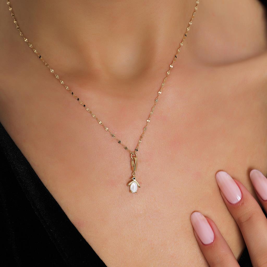 Gold Penguin Necklace