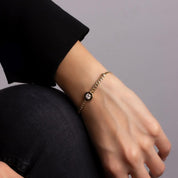 Stone Black Enamel Bracelet