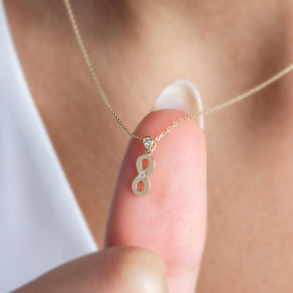 Stone Infinity Necklace