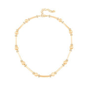 Taşlı Top Silindir Kolye