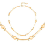 Taşlı Top Silindir Kolye