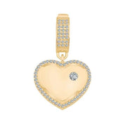 Tek Taşlı Kalp Charm