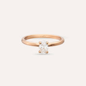 Theia 0.50 CT Oval Kesim Pırlanta Taşlı Tektaş Yüzük