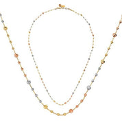 Top Top Renkli Altın Kolye