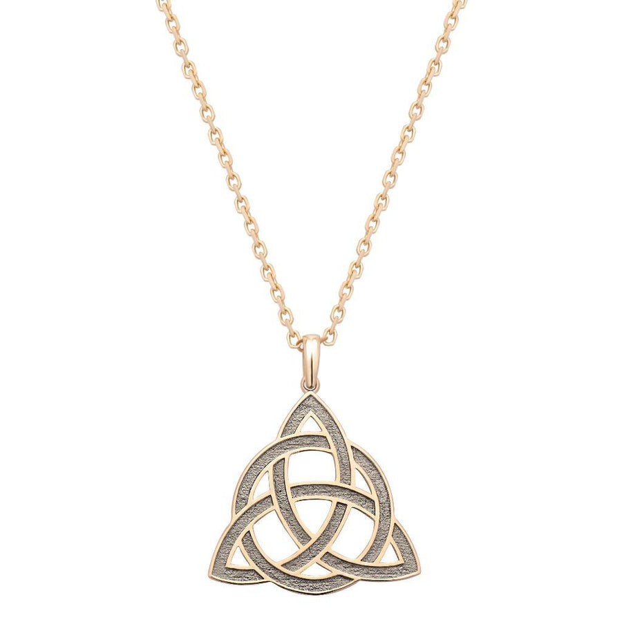 Triquetra Tree of Life Gold Necklace