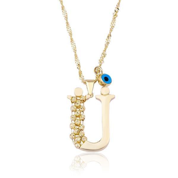 Ü Harf Altın Kolye
