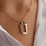 U Harf Altın Kolye