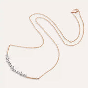 Velora Pırlanta Taşlı Rose Altın Kolye