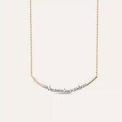 Velora Pırlanta Taşlı Rose Altın Kolye