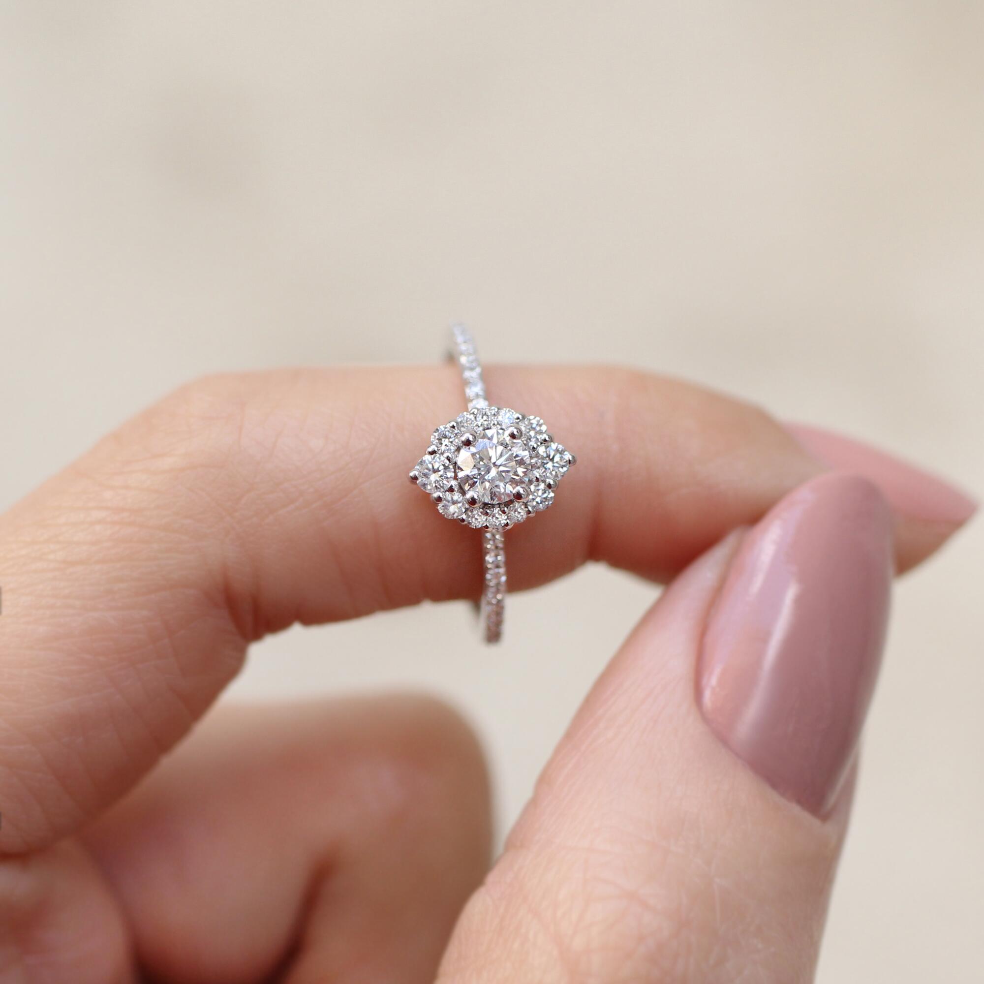 0.60 CT Vintage Lina Tasarım Pırlanta Yüzük