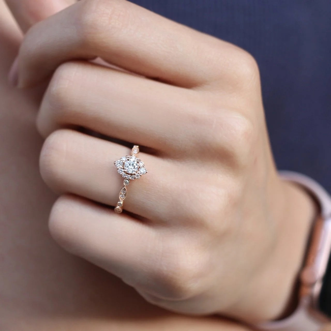 0.60 CT Vintage Lina Pırlanta Yüzük