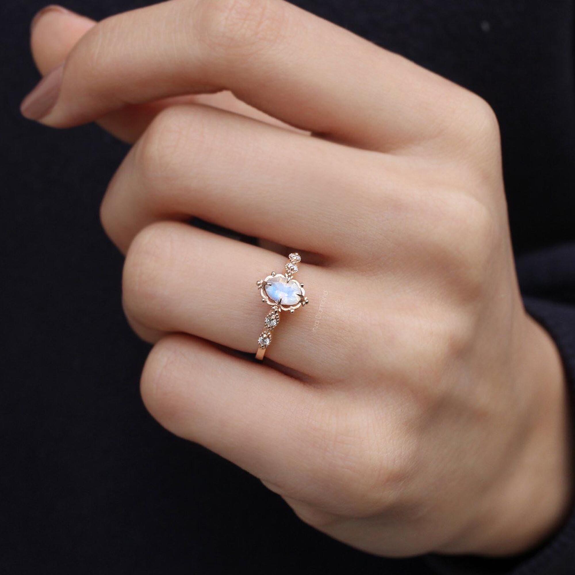 Vintage Aria Aytaşı & Pırlanta Yüzük