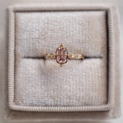 Vintage Aria Emerald Morganite & Pırlanta Yüzük
