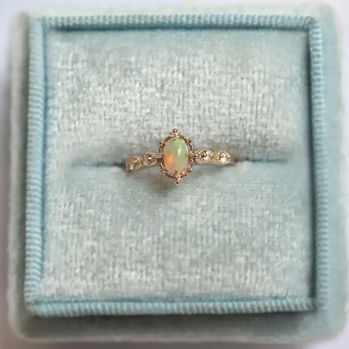 Vintage Aria Opal & Pırlanta Yüzük