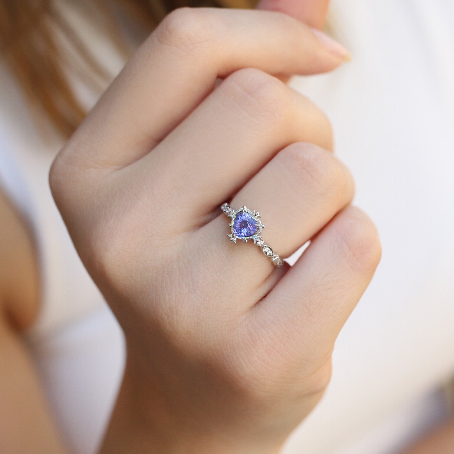 Vintage Aria Tanzanite & Pırlanta Yüzük