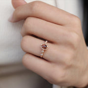 Vintage Aria Turmalin & Pırlanta Yüzük