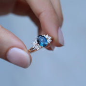 Vintage Arte London Blue & Pırlanta Yüzük