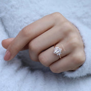 Vintage Artemis Beyaz Topaz & Pırlanta Yüzük