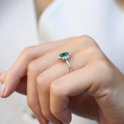 Vintage Artemis Zümrüt & Pırlanta Yüzük