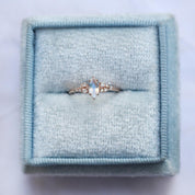 Vintage Asimetri Markiz Aytaşı & Pırlanta Yüzük