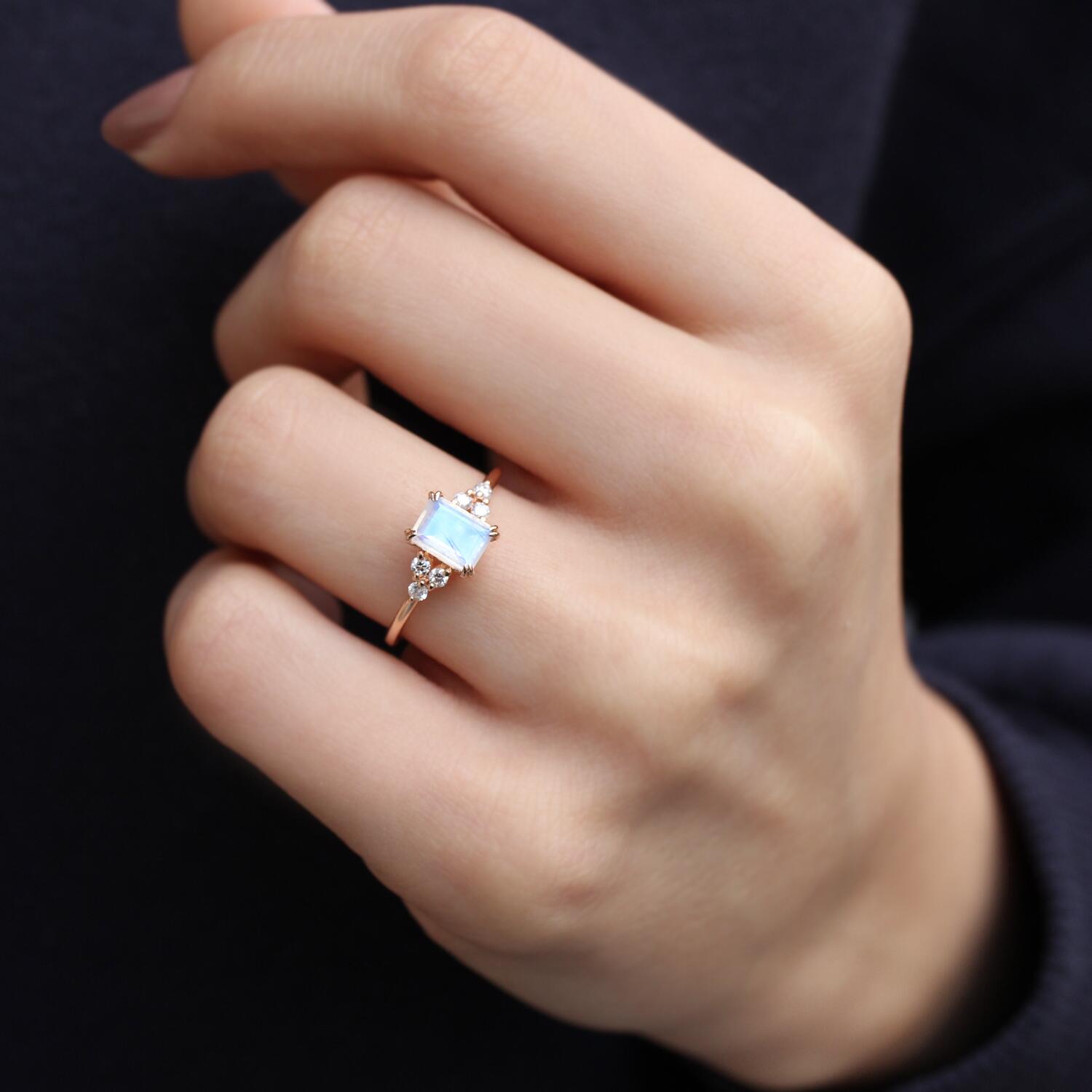 Vintage Aytaşı Lily & Pırlanta Yüzük