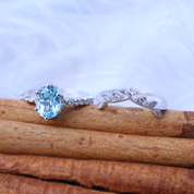 Vintage Dal & Aquamarine Pırlanta Yüzük