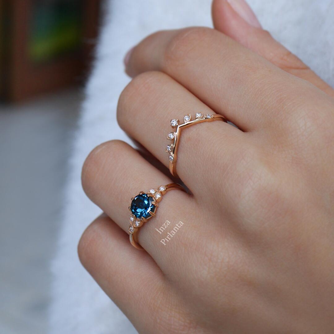 Vintage Dal & Ocean Pırlanta Yüzük