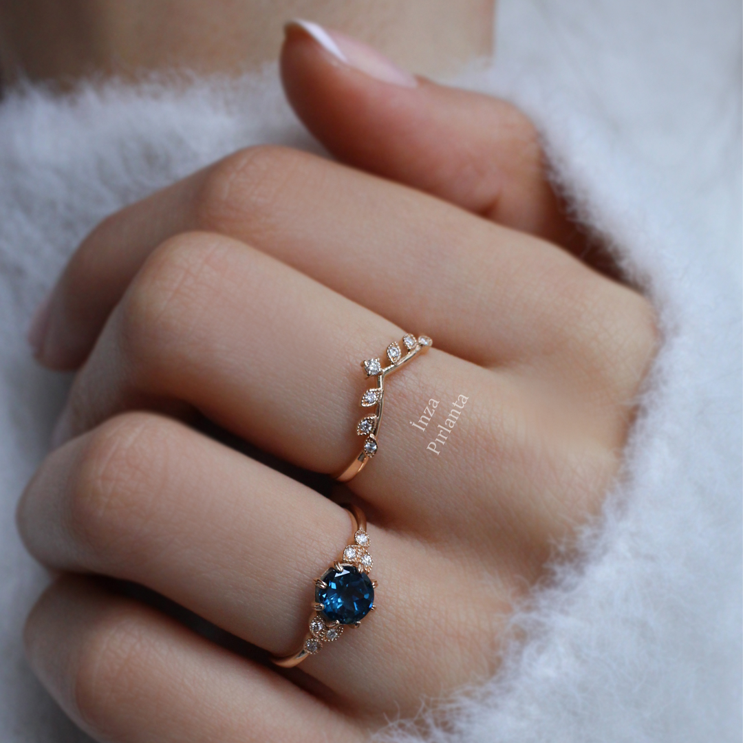 Vintage Dal & Ocean Pırlanta Yüzük