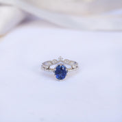 Vintage Dal & Safir Pırlanta Yüzük