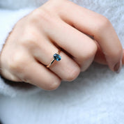 London Blue Tektaş Yüzük