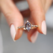 Vintage Mini Selius Alexandrite & Pırlanta Tasarım Yüzük