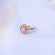 Vintage Morganite & Pırlanta Yüzük