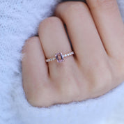 Vintage Morganite & Pırlanta Yüzük