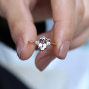 Vintage Morganite & Pırlanta Yüzük