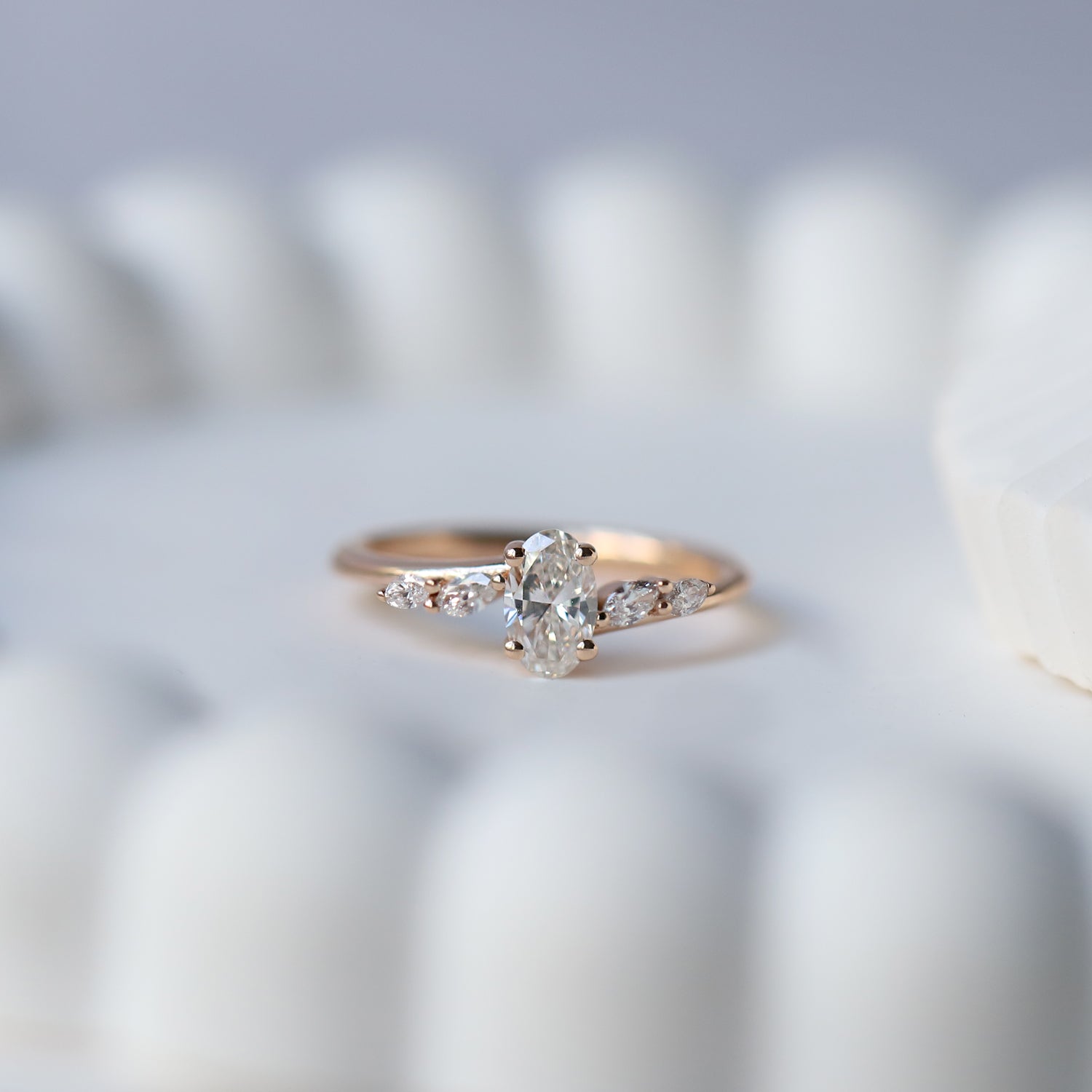 0.65 CT E SI2 Vintage Sofia  Pırlanta Yüzük