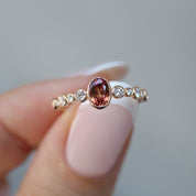 Vintage Turmalin & Pırlanta Yüzük