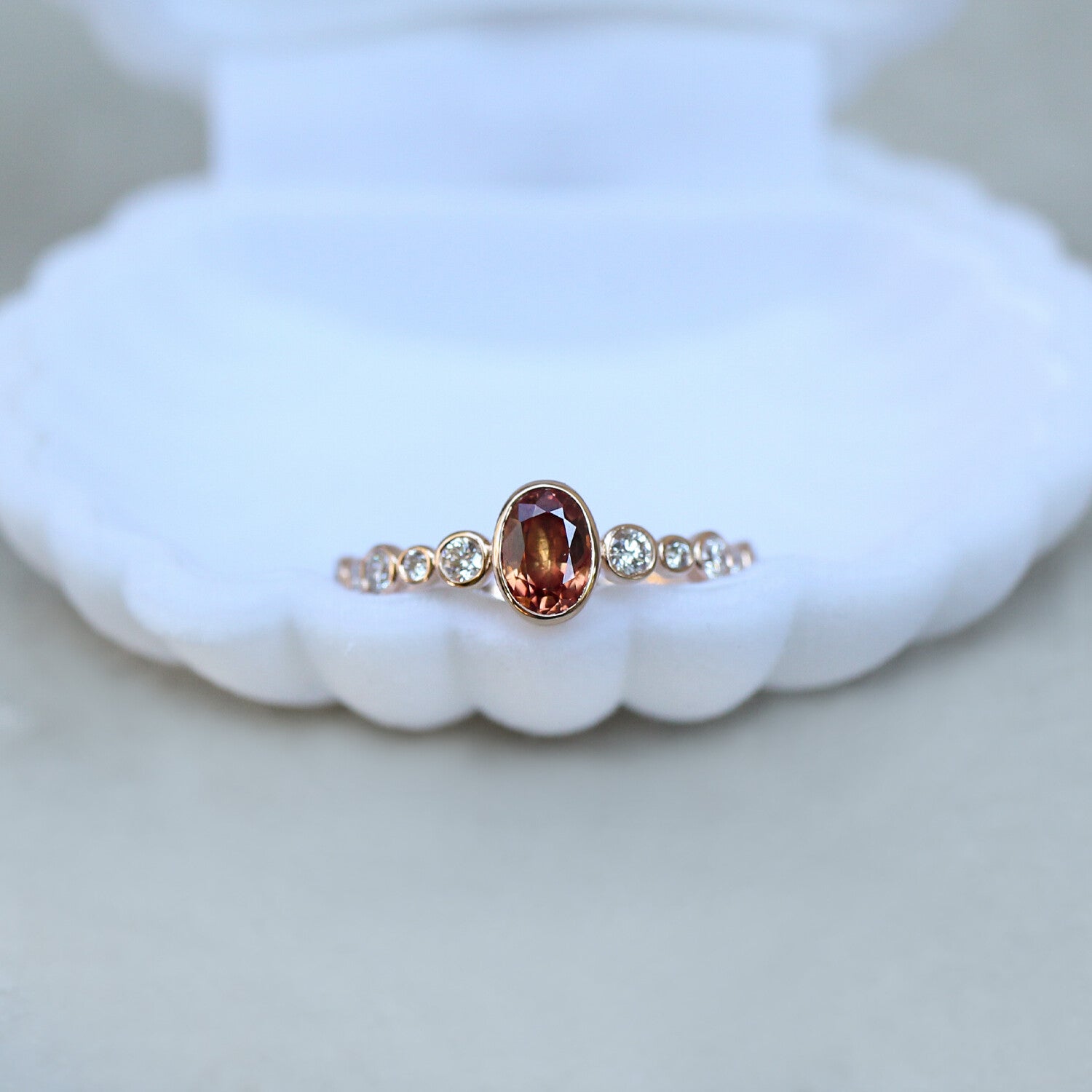 Vintage Turmalin & Pırlanta Yüzük