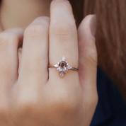 Vintage Selius Morganite & Pırlanta Yüzük