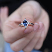 Vintage Selius Safir & Pırlanta Yüzük