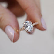 Vintage Tasarım Beyaz Topaz & Pırlanta Yüzük