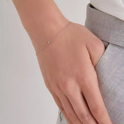 Vita Pırlanta Taşlı Beyaz Altın Bileklik