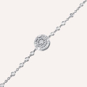 Viva 0.62 CT Elmas ve Pırlanta Taşlı Beyaz Altın Bileklik