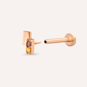 Wall Multicolor Safir Rose Altın Piercing