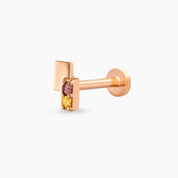Wall Multicolor Safir Rose Altın Piercing