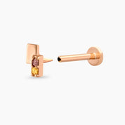 Wall Multicolor Safir Rose Altın Piercing