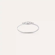 White Spike 0.04 CT Pırlanta Taşlı Yüzük