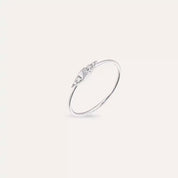 White Spike 0.04 CT Pırlanta Taşlı Yüzük